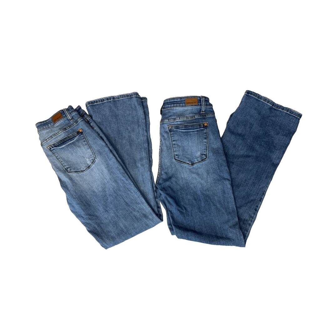 Judy Blue Jeans Women’s 11/30  Boot Cut Stretch Denim JB82350MD Lot 2 Mide Rise